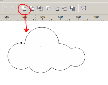 alarilanto Membuat cloud awan  dengan Corel Draw