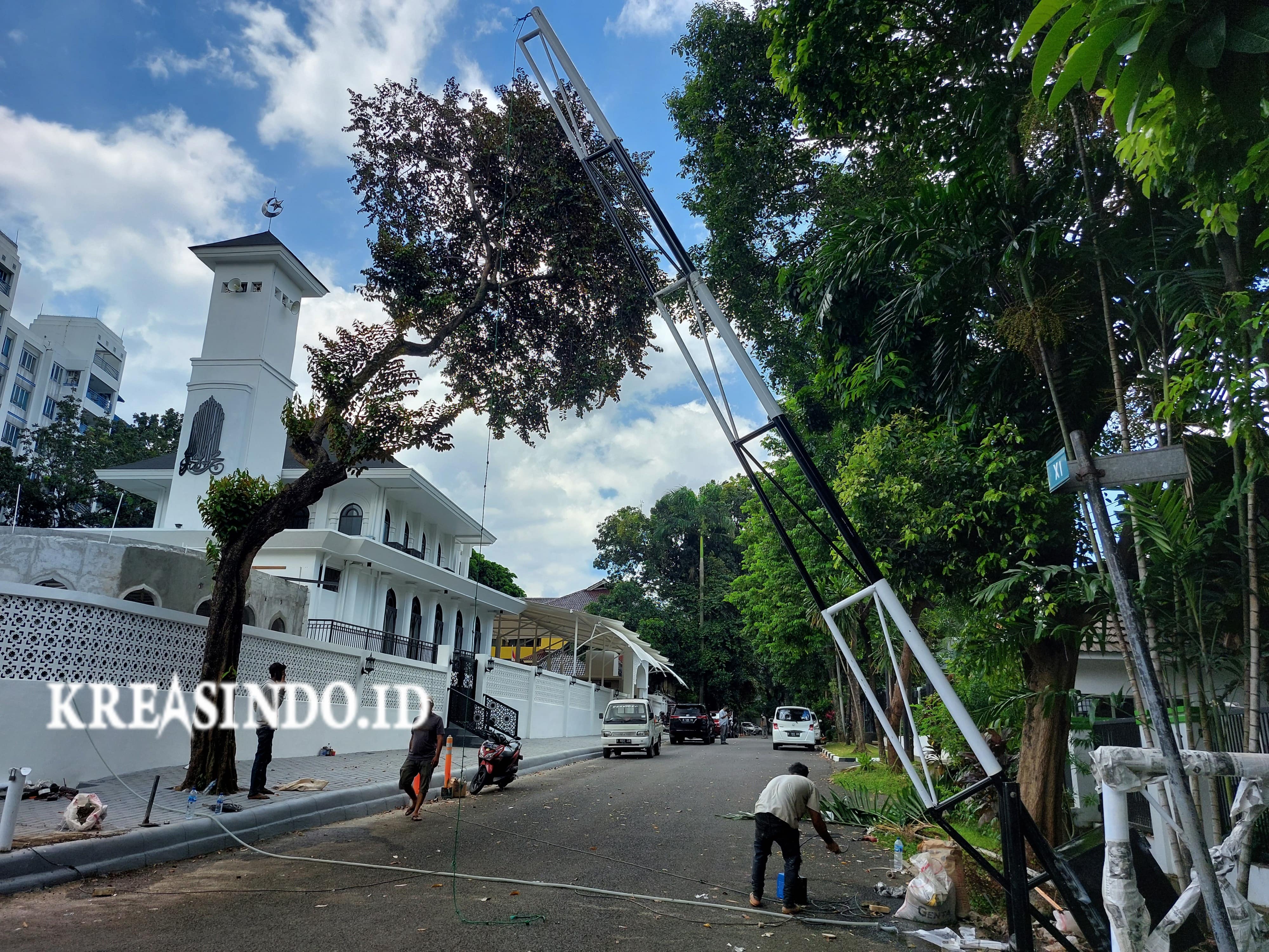 Portal Besi Pesanan Masjid Nurul Hidayah di Jakarta Selatan