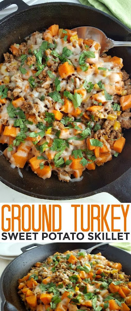 GROUND TURKEY SWEET POTATO SKILLET