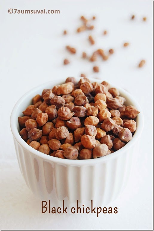 Sprouted black chickpeas