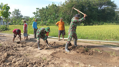Partisipasi Warga Blagung, Dukung program TNI Manunggal Membangun Desa