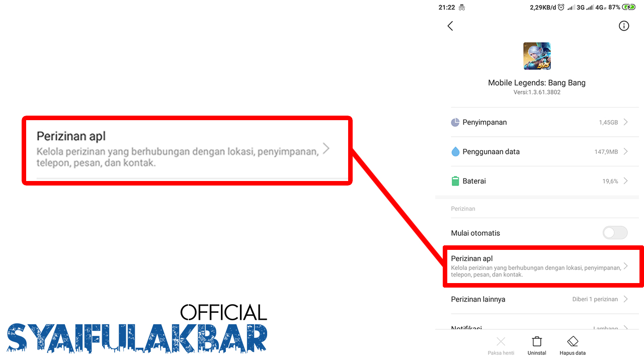 Cara Menampilkan Data Mobile Legends Yang Tidak Muncul Di Android [100% Work]