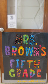 photo of: Classroom Door Decoration for Fifth Grade