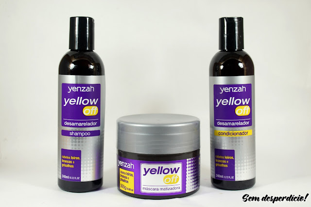 yellow off yenzah shampoo mascara condicionador