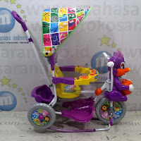 purple ball baby royal tiga roda sepeda