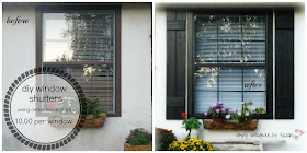 BEFORE & AFTER WINDOW WITH DIY SHUTTERS