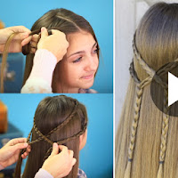 Learn - How To Create Double Braid Tieback Hairstyle, See Tutorial