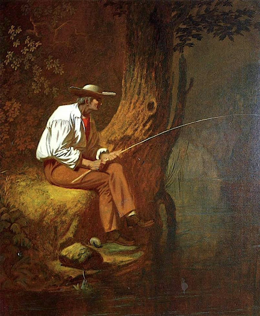 George Caleb Bingham (1811–1879) Mississippi Fisherman (c. 1851) Huile sur toile, 29 1/2 x 24 1/2 i Marshall Field Collection, Chicago
