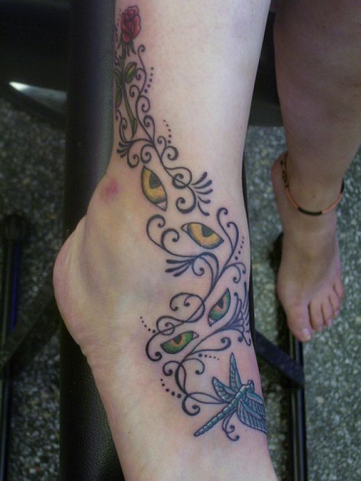 FOOT AND ANKLE TATTOOS GIRLS 2