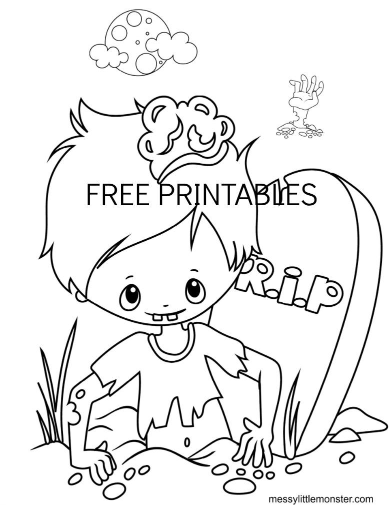 Printable Halloween coloring sheets