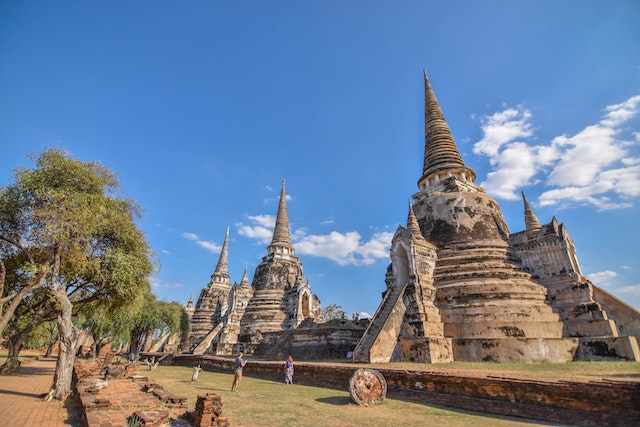 Ancient ruins of Ayutthaya, Thailand's historic capital