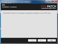 Download dan Instal PTE Patch 1.0 untuk PES 2016