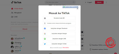 Pilih metode login yang kalian inginkan