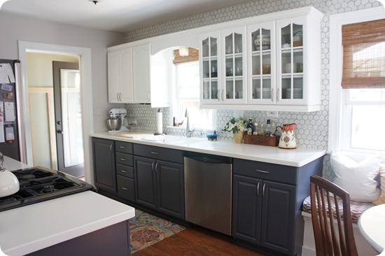 hexagon wall tile kitchen