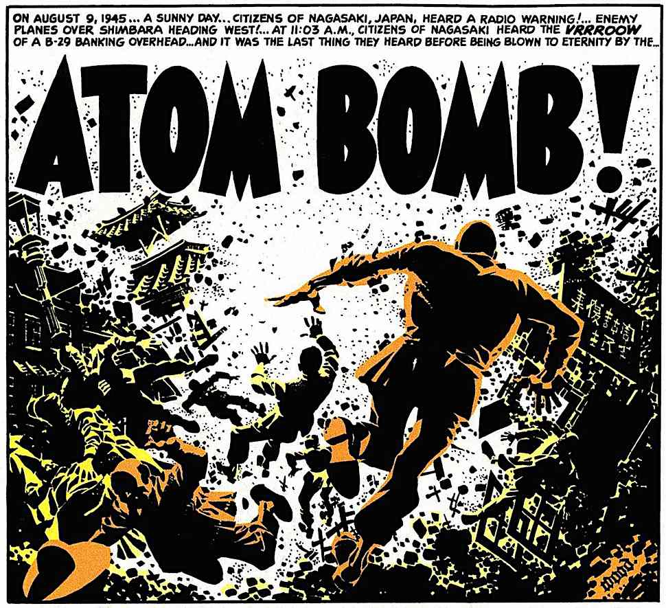 Atom Bomb,  a Wallace Wood story panel