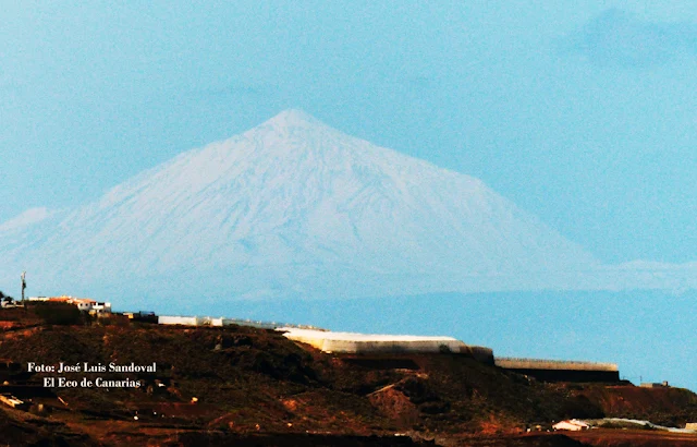 Fotos Teide nevado completamente desde playa Las Canteras