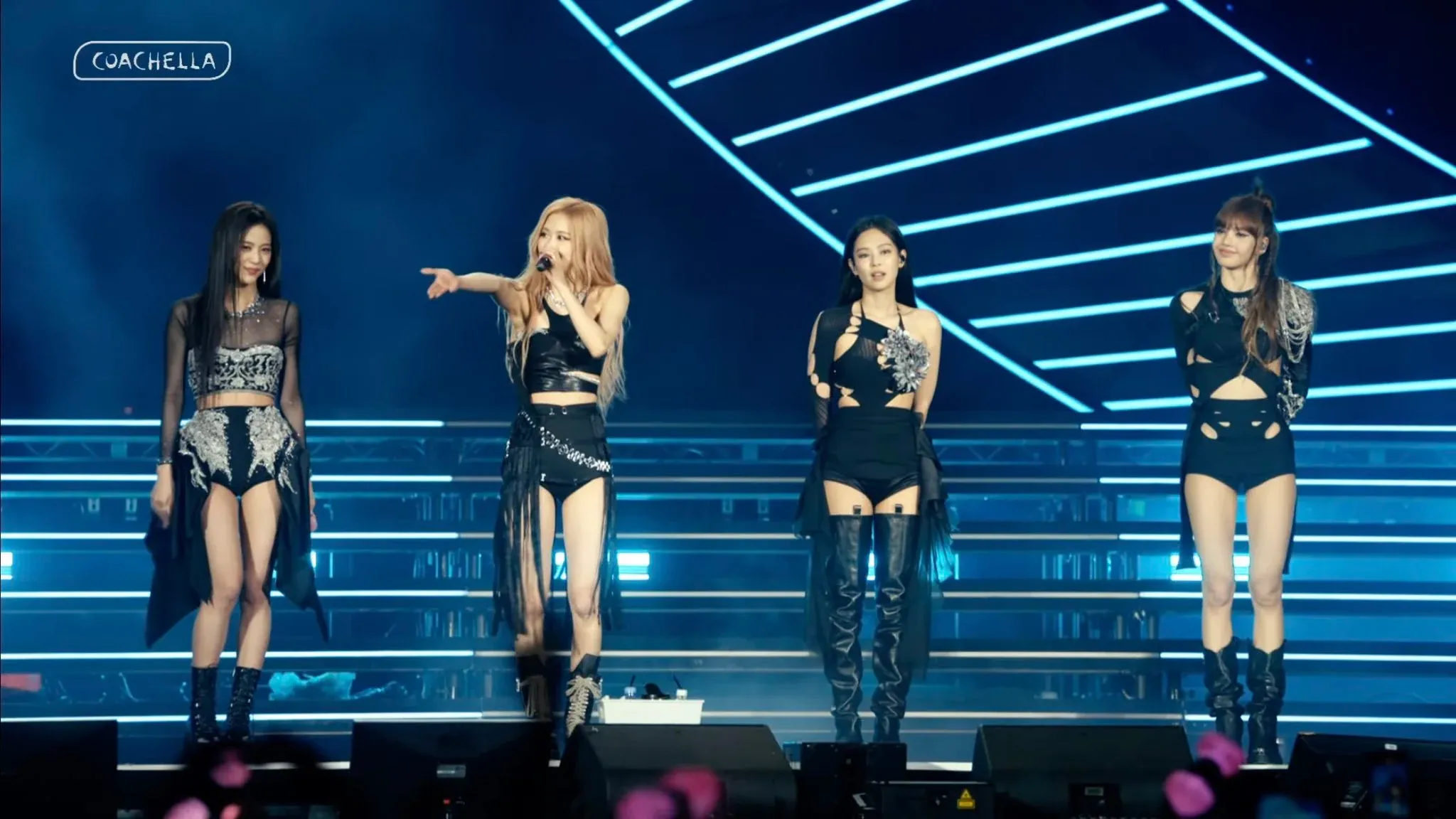 Jisoo, Jennie, Lisa, and Rosé perform at Coachella