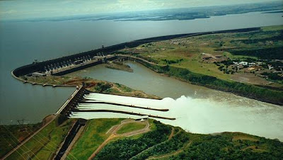 Arial view of the Itaipu Dam