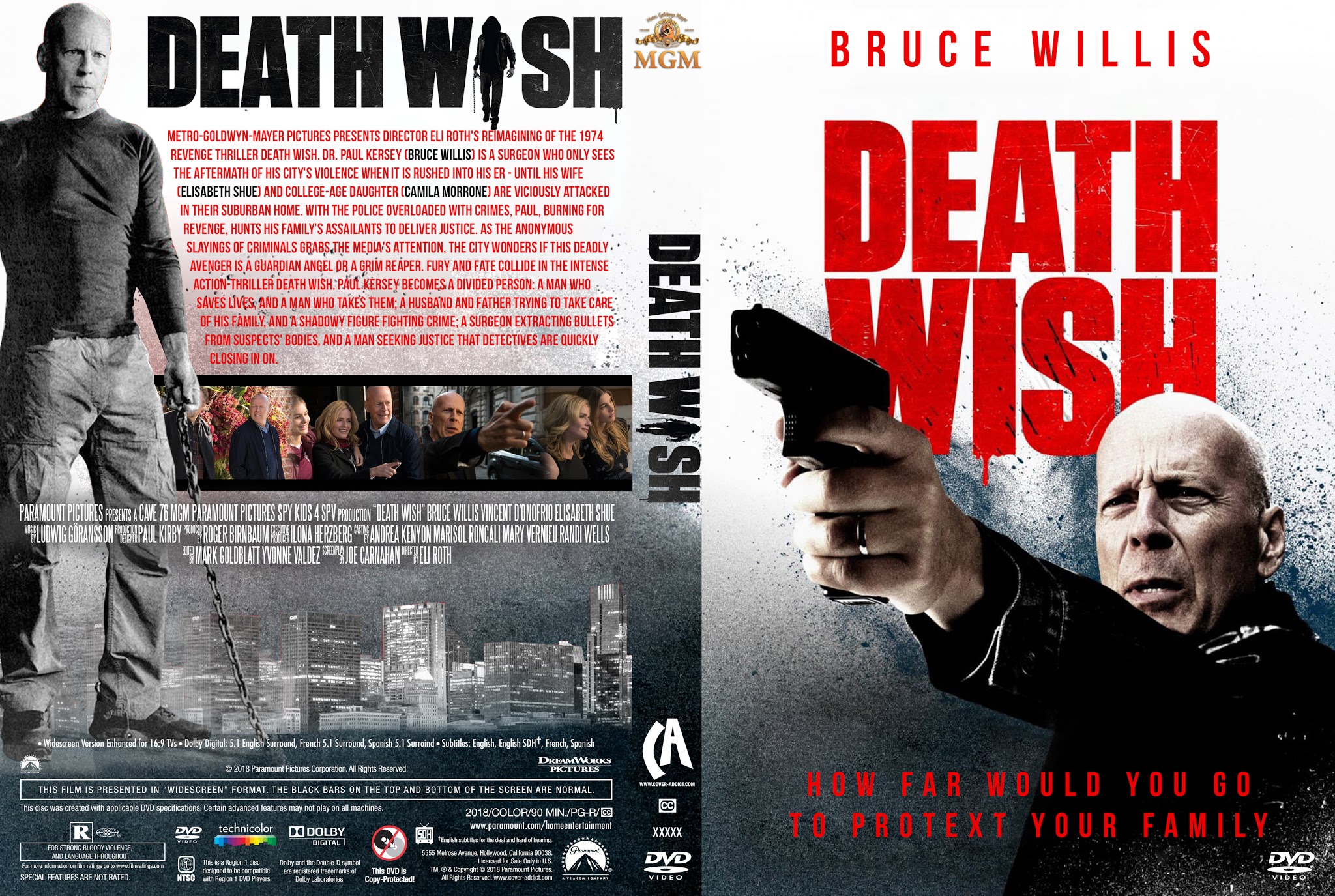 Death Wish (2018) DVD Cover | Cover Addict - Free DVD ...
