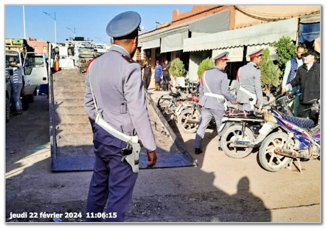حملة مكثفة للدرك الملكي بمدينة أولاد برحيل للحد من مخالفات الدراجات النارية