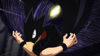 ヒロアカ 5期5話 常闇踏陰 飛ぶ Tokoyami Fumikage ダークシャドウ ツクヨミ Tsukuyomi 僕のヒーローアカデミア アニメ My Hero Academia Episode 93