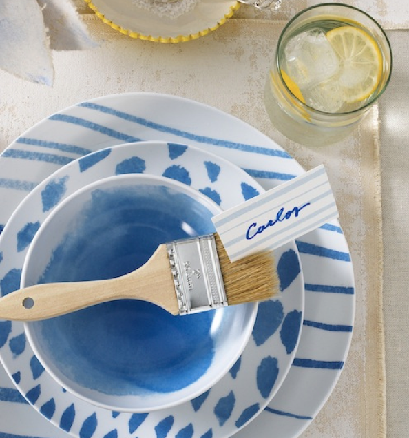 Adore this Mediterraneaninspired table settingreminds me of the Amalfi 