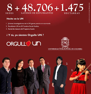 Reconocimiento de la Universidad Nacional en 2012