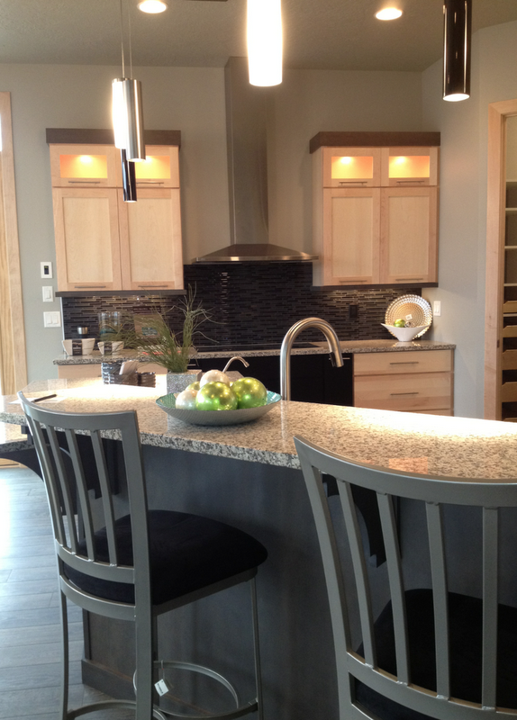 also loved these kitchens from Designer Homes. They used a mosaic 