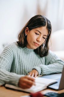 lady writing notes