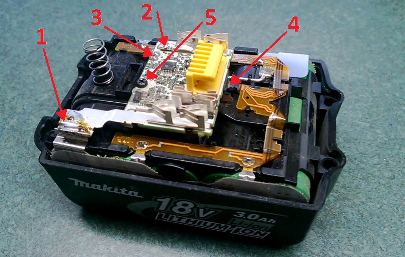 Makita BL 1830 Battery Repair: Fusible Link Repair