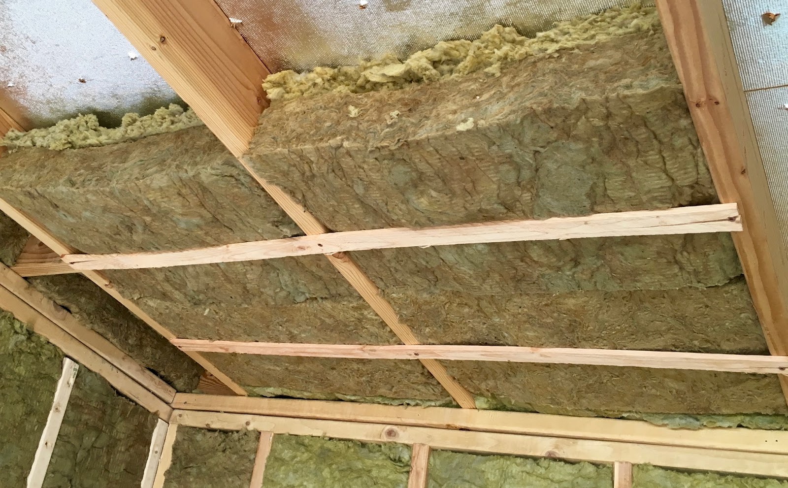 syonyk's project blog: solar shed: part 5: roof insulation