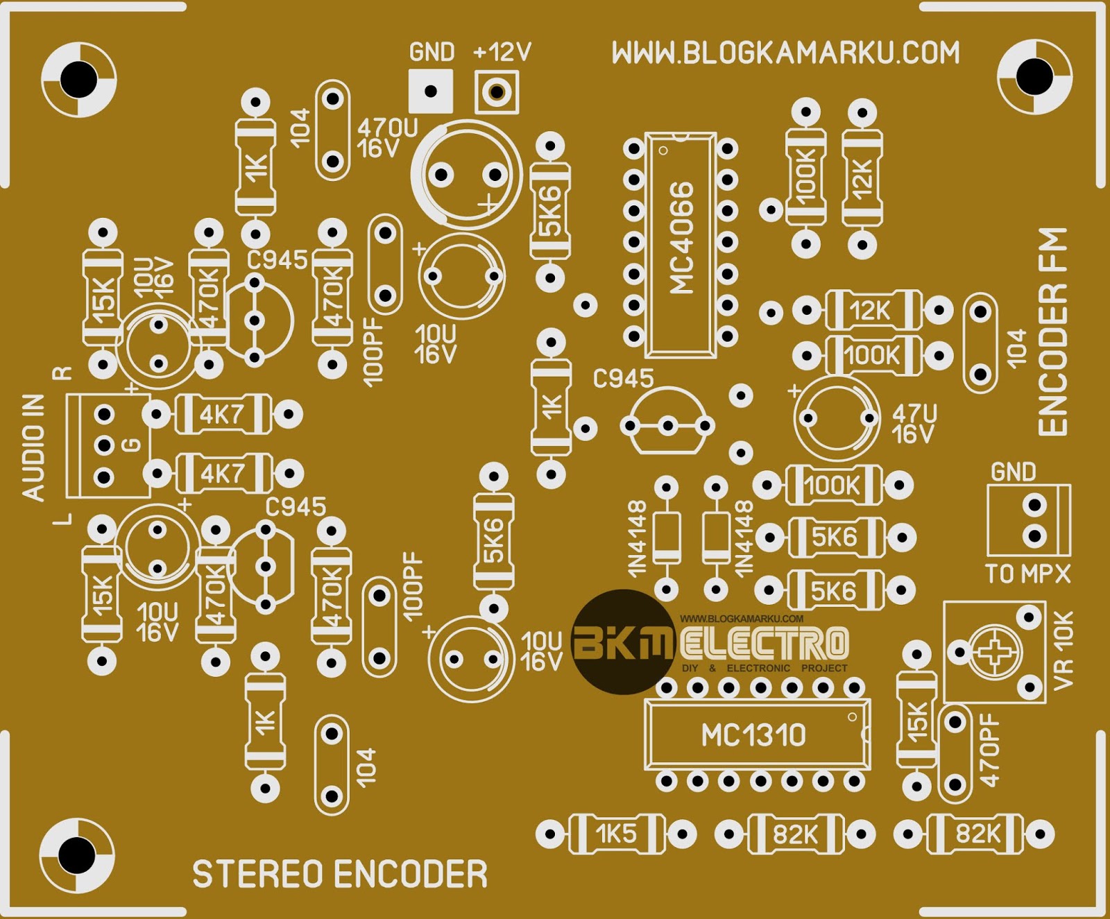  Membuat  PCB Encoder  Stereo Untuk Pemancar FM Sederhana 