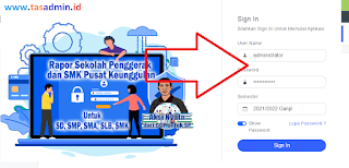 login raport sekolah penggerak