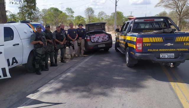 Em Canapi/AL, PRF apreende 800 mil cigarros contrabandeados 