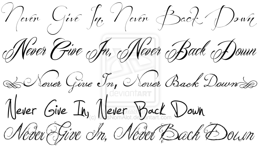 tattoo fonts