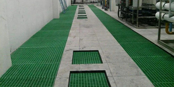 Sewage treatment plant FRP grating