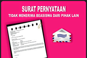 Pernyataan Tidak Sedang Mendapatkan Beasiswa Dari Pihak Lain