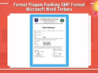 Format Piagam Ranking SMP Format Microsoft Word Terbaru