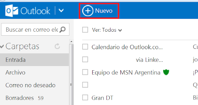 Outlook.com: enviar archivos adjuntos en tus correos