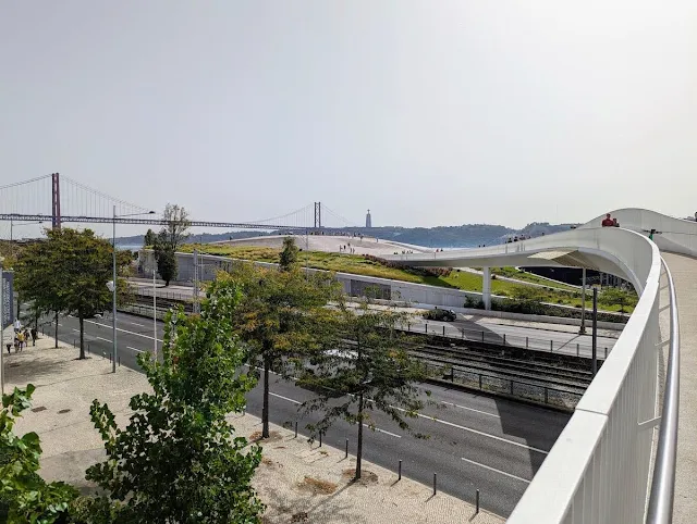 Bridge leading to MAAT in Lisbon