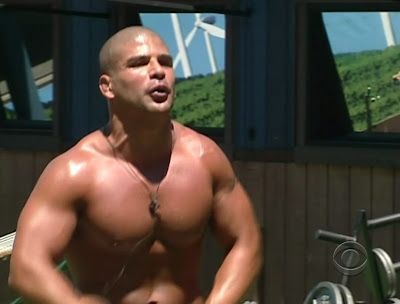 Russell Shirtless on Big Brother 11