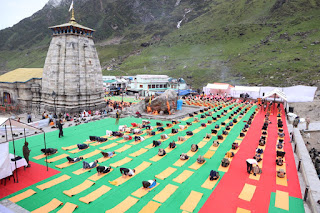 yoga day in Kedarnath dhaam -2022