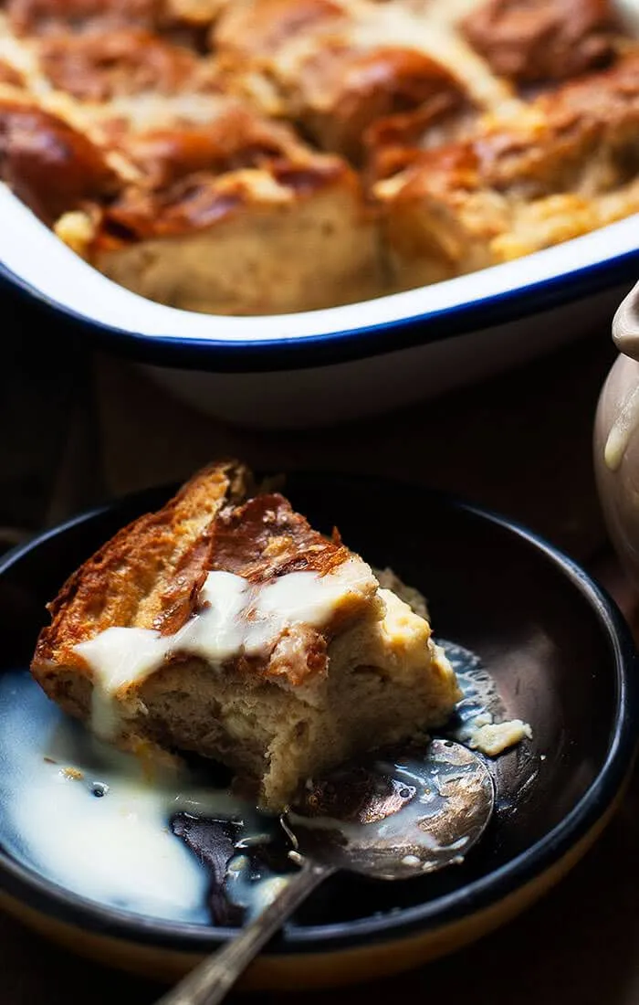 hot cross buns pudding