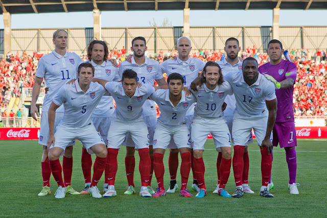 Formación de Estados Unidos ante Chile, amistoso disputado el 28 de enero de 2015