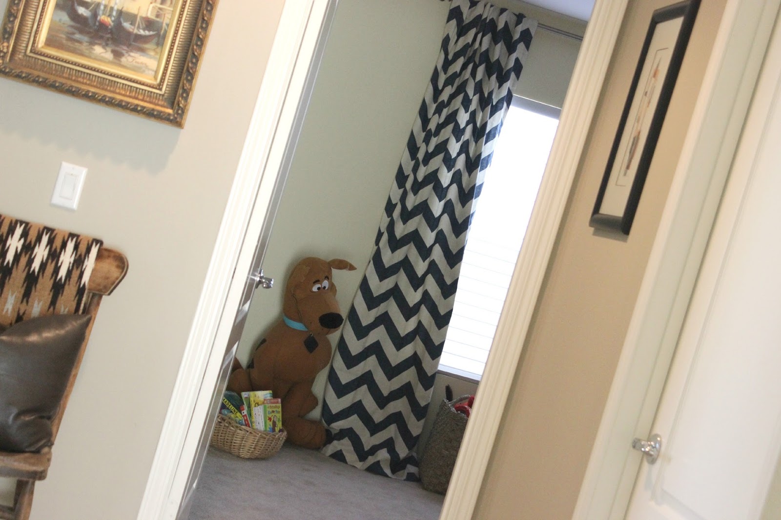 Decorating: Playroom Gets Bold Stripe Zigzag Curtains From West Elm