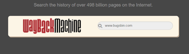 our site search in wayback machine-bugsbin