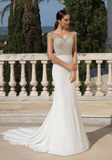 Weddings by K'Mich- wedding planning - wedding dresses - beaded white crepe wedding dress - justin alexander