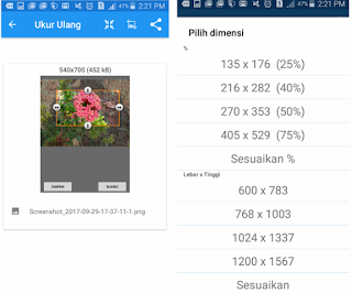 Cara Memperkecil ukuran dan kompres file foto / resize gambar jpg, png di android ofline