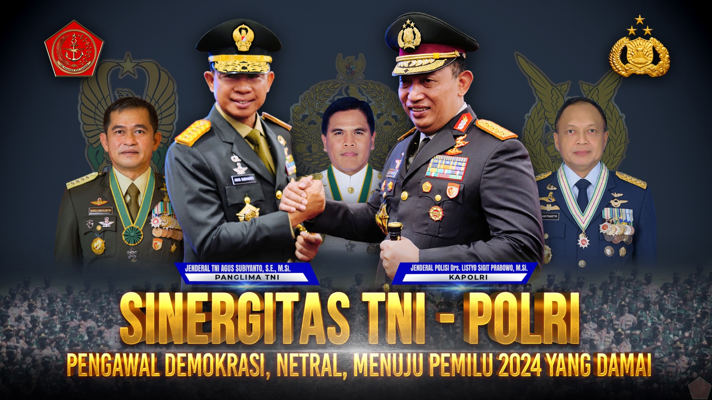 #Sinergitas TNI-Polri Pengawal Demokrasi, Netral, Menuju Pemilu 2024 Yang Damai