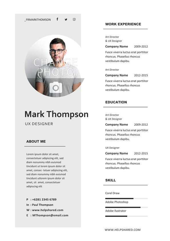 minimalist-cv-template-concept minimalist cv template concept